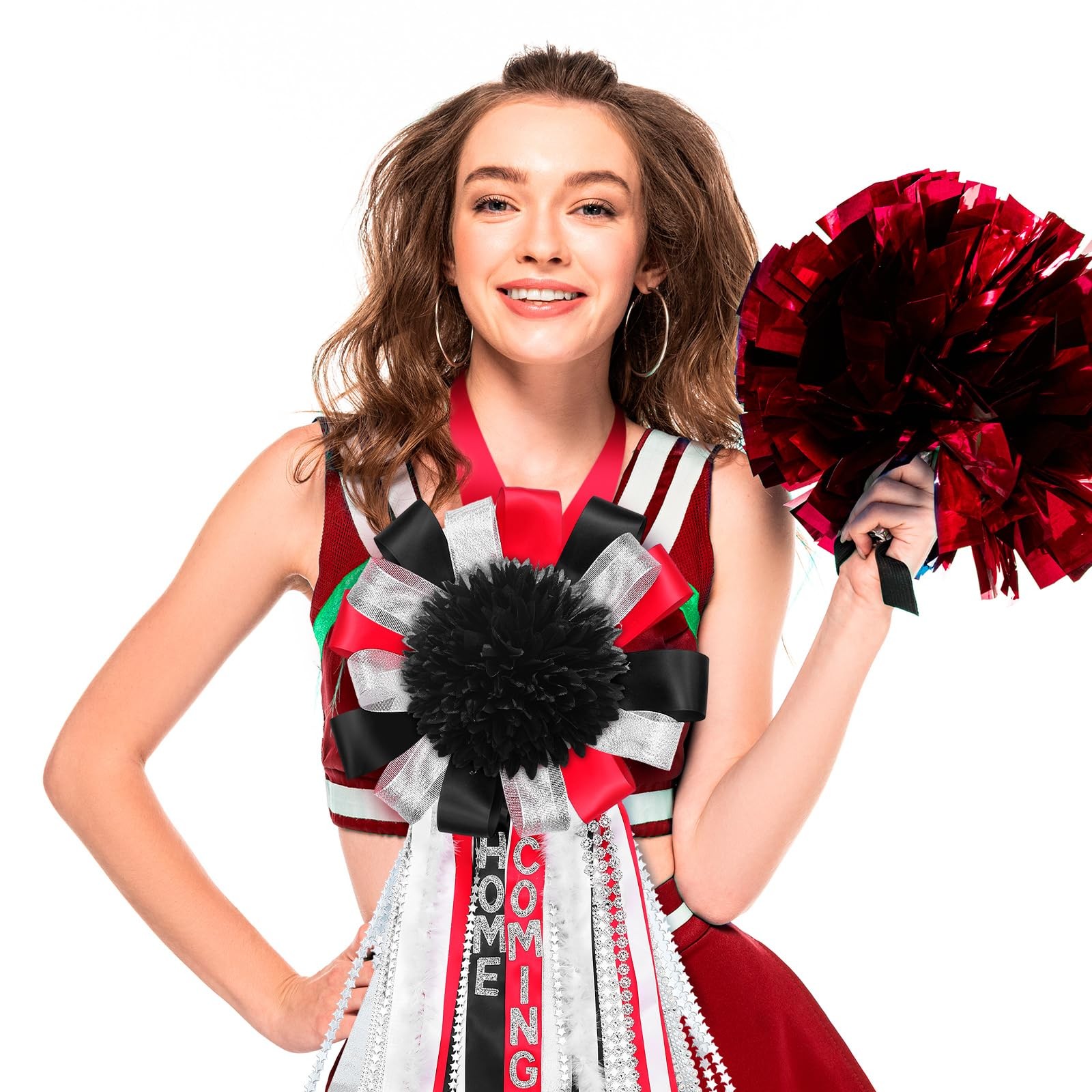 12 Pcs Homecoming Mum Flower - 6.5 Inches Artificial Silk Mums Accessories Ki...