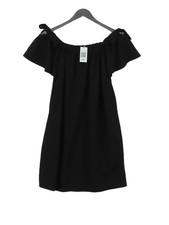 Mango A-Line Midi Dress M in Black