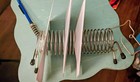 Mid century Wire Spring Dog Letter Picture Holder Silver Vintage Scotty Dog — photo 6