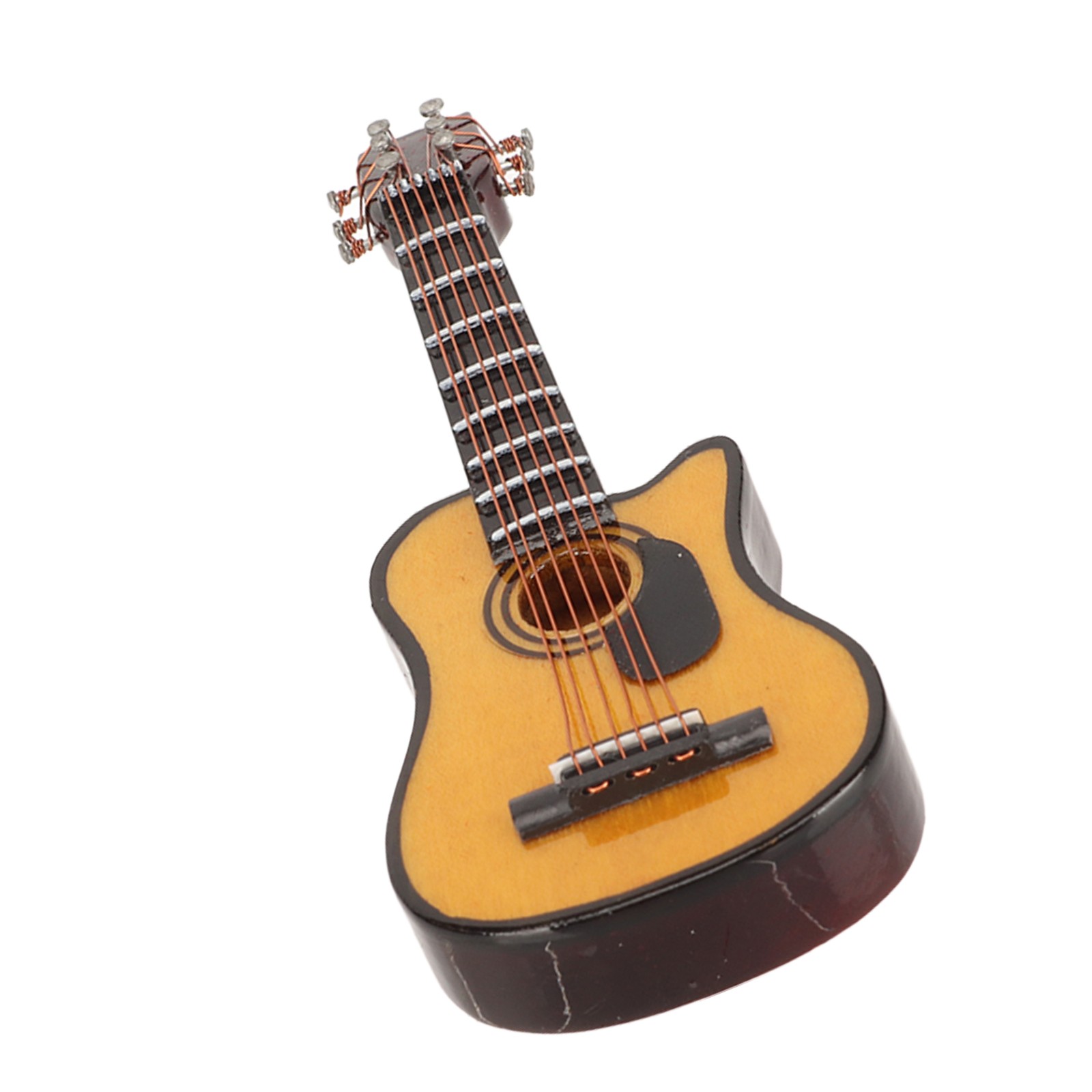 New Guitar Brooch Lifelike Fashionable Resin Miniature Musical Instrument Lapel