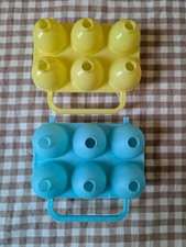 2 Vintage JELL-O Jigglers Easter Egg Molds Jello Shots 1 Smooth 1 Etched