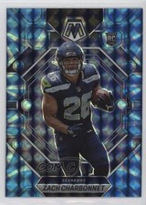 2023 Panini Mosaic Rookies Reactive Blue Mosaic Prizm Zach Charbonnet #379 6o3