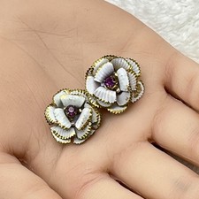 Vintage Austria Flower Scatter Pin Lot of 2 E...