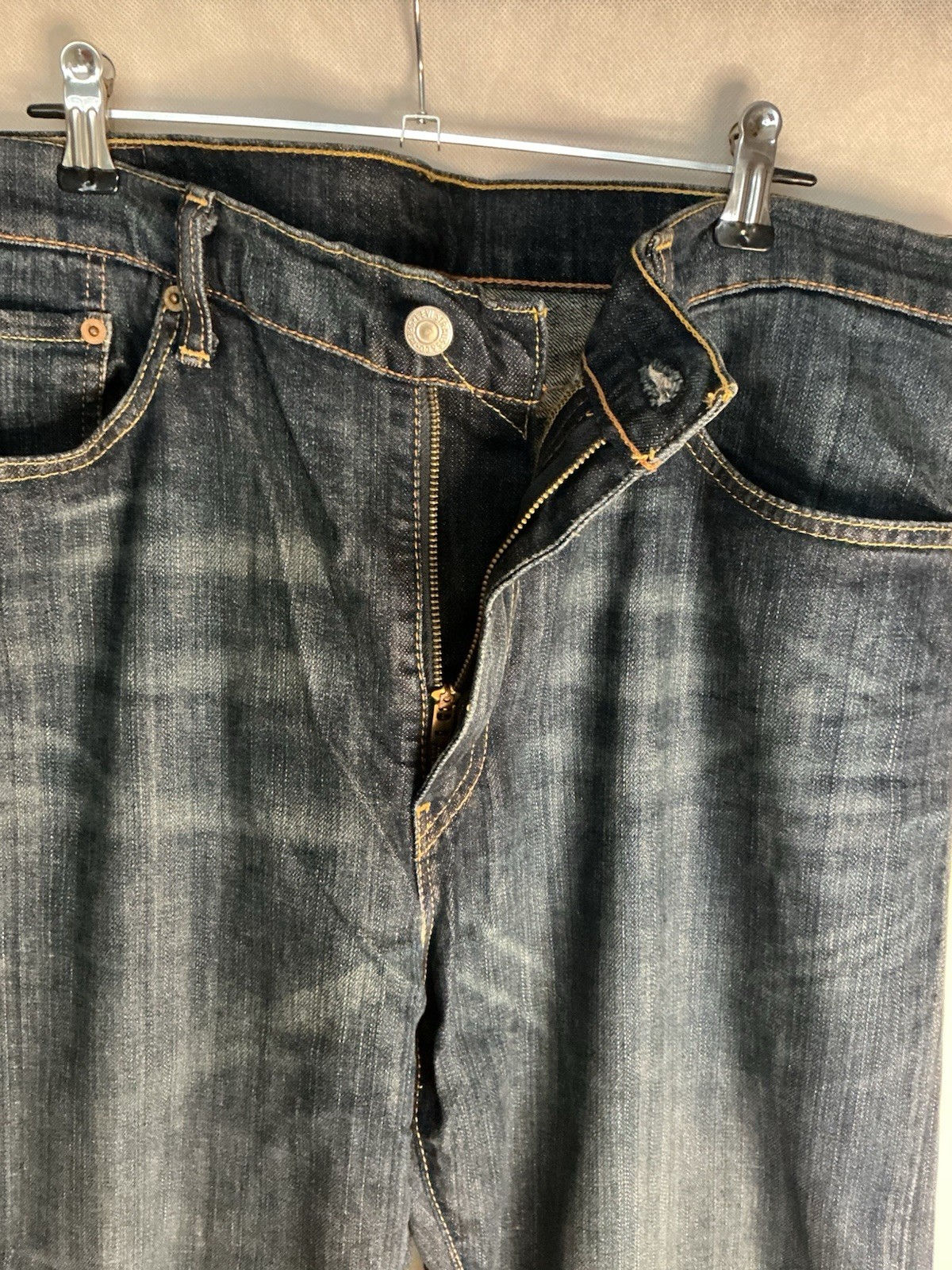 Mens Levi’s 751 Jeans Blue Denim Waist 36 image 3