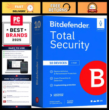 Complete Antivirus Internet Security Suite - 10 Devices, 1 Year Subscription,