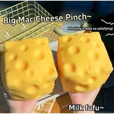 Extra Large Squishy Cheese Block Stress Relief Squeeze Toy Gifts