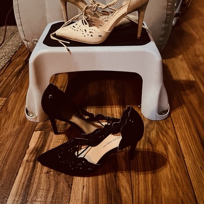 Two pairs of Christian Siriano heels