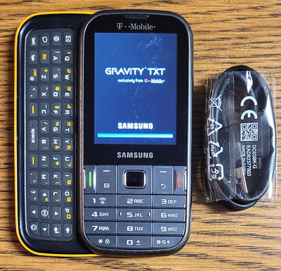 Samsung Gravity TXT SGH-T379 - Gray & Yellow ( T-Mobile ) Phone -Very Rare Color