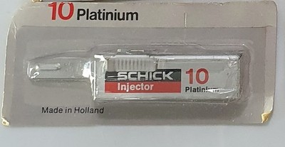 Schick Injector 10 Platinium Blades Made in Holland Herren Rasierklingen Razor R