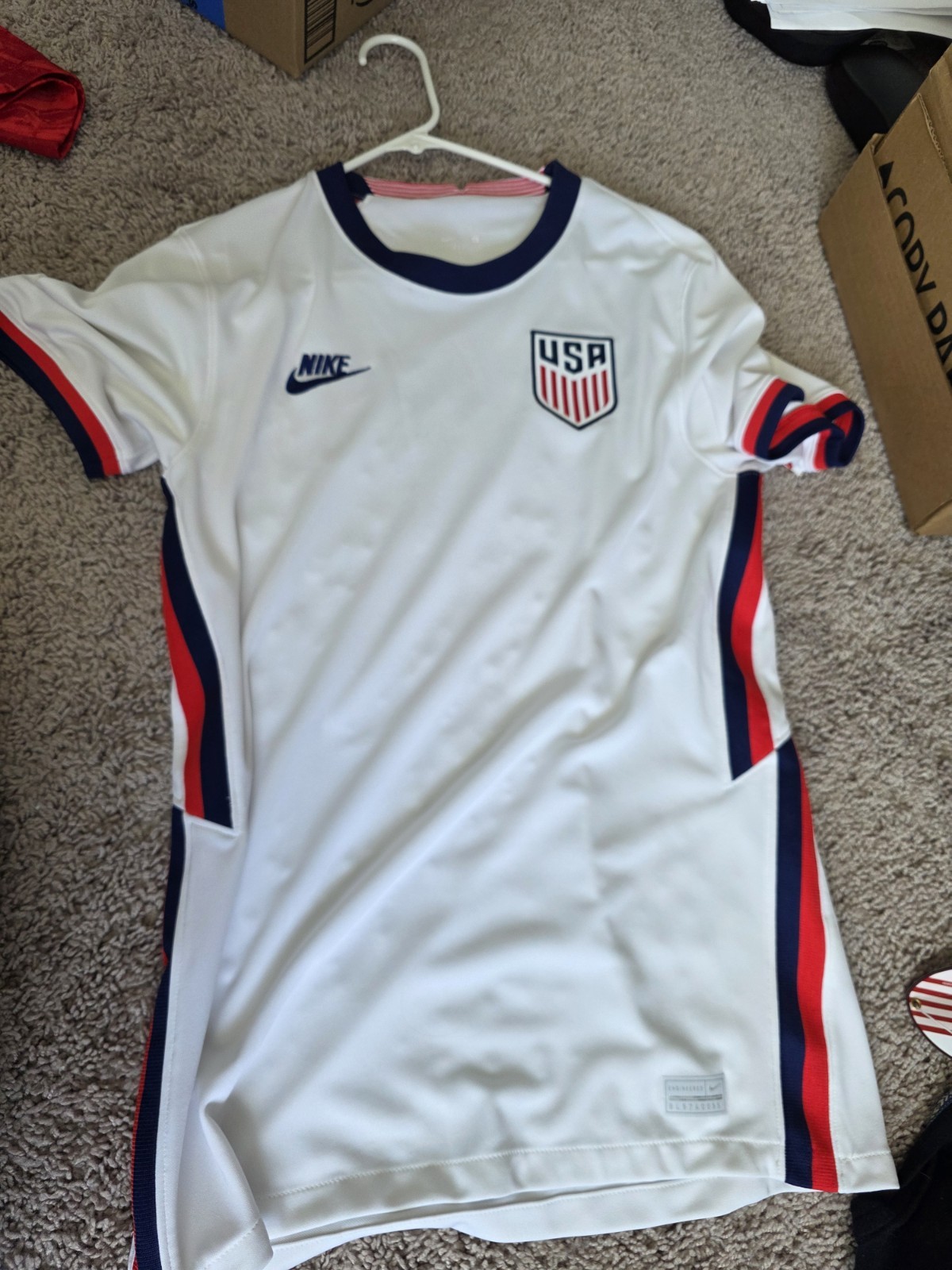 Sz Small - Nike Vaporknit USMNT 2020 USA Men National White Soccer Jersey CD0592