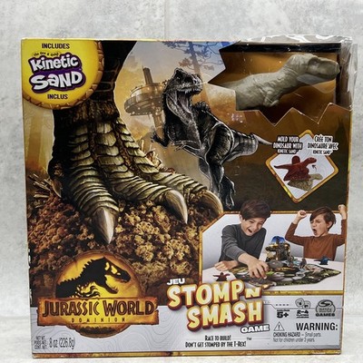 Jurassic World Dominion Stomp n' Stash Game w/ Kinetic Sand - NIB