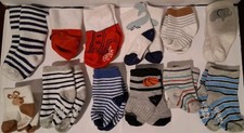 Socks Boys Size 0 To 12 Months Lot Of 12