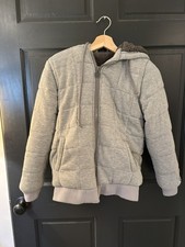 Therahoodie Grey Quilted Weighted Hoodie for Kids