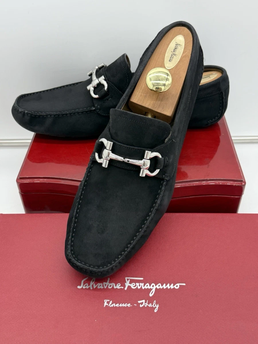 Salvatore Ferragamo E Black Dress Shoes for Men for sale | eBay display picture 1