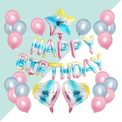 2 Count Herz Luftballons Partyballons Happy Birthday Folienballon