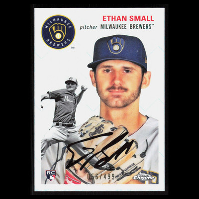 Ethan Small Rookie /499 #88 Autograph 2023 Topps Chrome Platinum Anniversary MLB