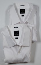 Brooks Brothers Lot 2 NET JETS Crew Pilot Shirts Size 18 Regular Short Sleeve