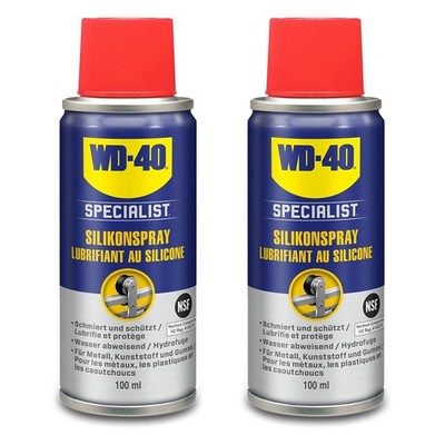 WD-40 SPECIALIST 2x 100 ml HOCHLEISTUNGS-SILIKONSPRAY SCHMIERMITTEL TRENNMITTEL