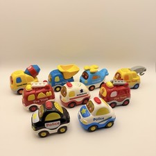 9 VTech Go Go Smart Wheels Bundle Emergency  Construction City Vehicles Work