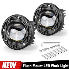 3 Round Led Work Light Bar Spot Offroad Truck Suv Atv Driving Bumper Fog Pods 3 Round Led Work Light Bar Spot Offroad Truck Suv Atv Driving Bumper Fog Pods