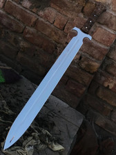 CUSTOM HANDMADE D2 STEEL FIXED BLADE COMBAT SWORD VIKING ROMAN GLADIUS SWORD