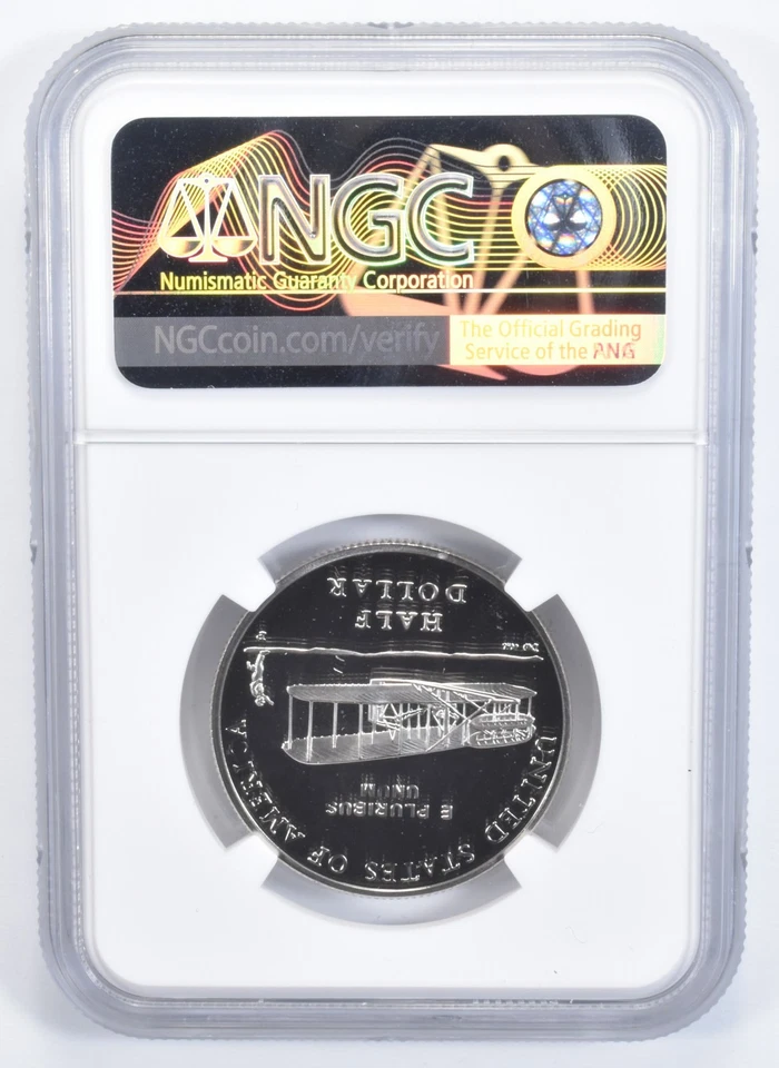 2003-P First Flight Commemorative Half Dollar PF70 NGC *1091 - Image 2 of 4