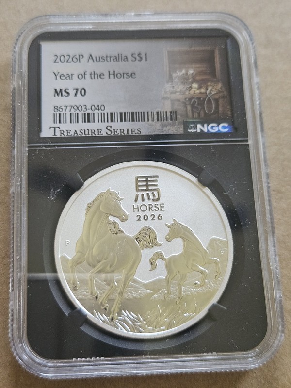 2026P MS70 Australia Year Of The Horse 🐎