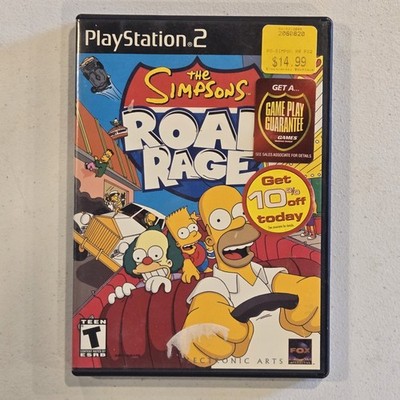 The Simpsons - Road Rage (PS2, 2001, T) RETRO VIDEO GAME COMPLETE IN BOX TESTED