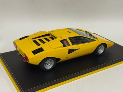 1/12 scale Model of Lamborghini Countach LP400 in Yellow From 1974