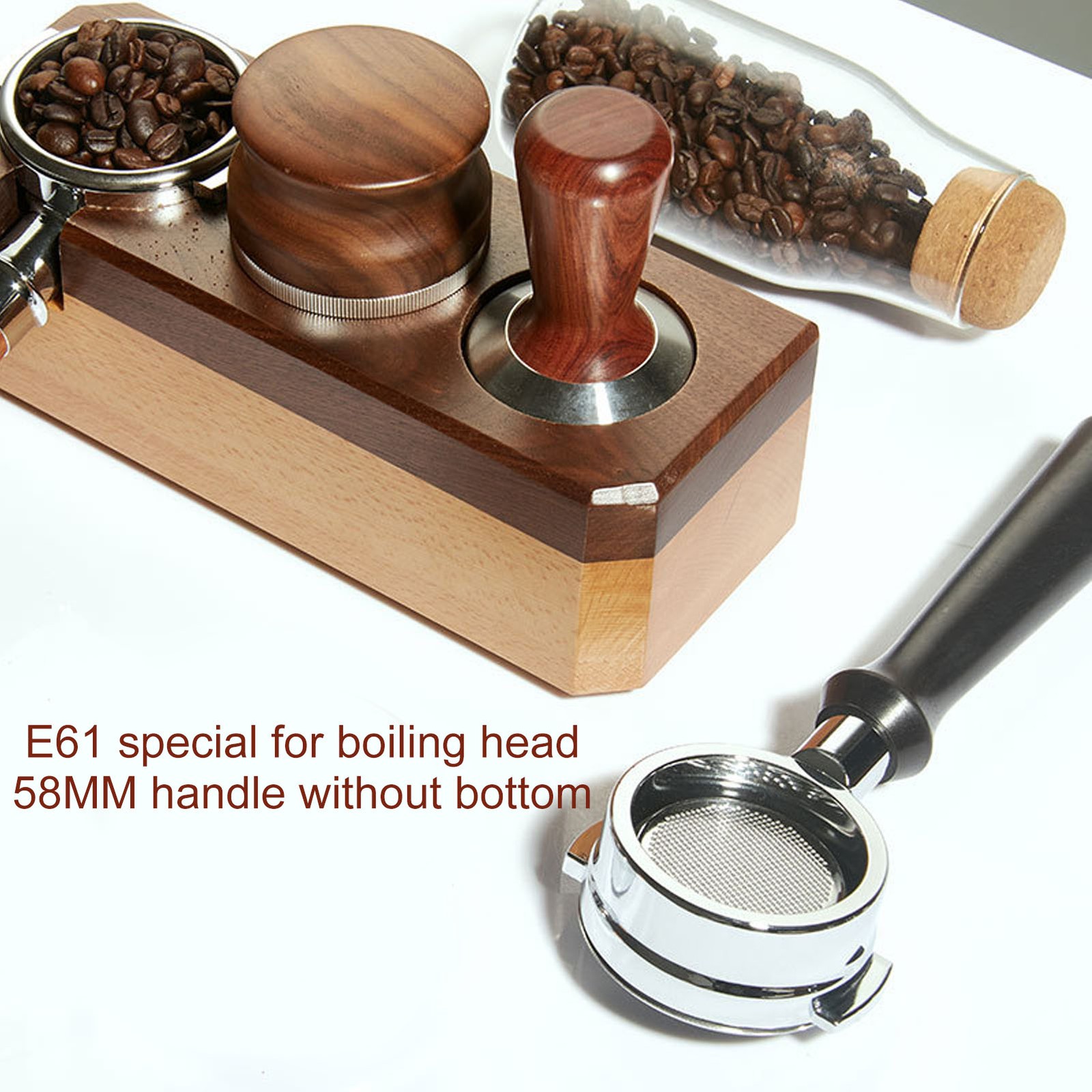 Coffee Portafilter 58 Mm E61 Single Layer Filter Bottomless Handlheld Portafilte