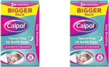 Image of Baby ease breathing Calpol Vapour Plug XL Refill Pads, 10 Count (Pack of 2)