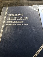 Whitman Folder/ One Shilling Coin Collection / 1953 to 1966  /Complete in Folder