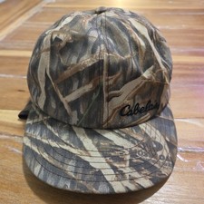 Vintage Cabela's Hunting Outdoor Camo Hat Cap Ear Flap Size Medium MADE IN USA