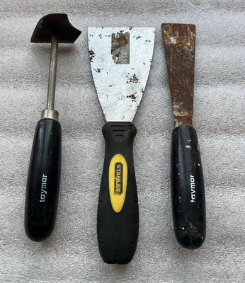 Stanley & Faymar Decorator Tools Lot   Scrapers & Corner Trowel - JOB LOT