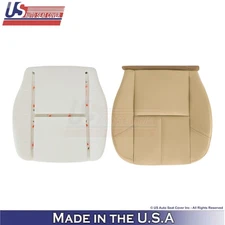 07-14 For Chevy Silverado Leatherette Driver Bottom Cover & Foam Cushion Lt. Tan