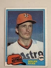 Topps 1981 Nolan Ryan #240 Houston Astros MLB Vintage Baseball Card Creased