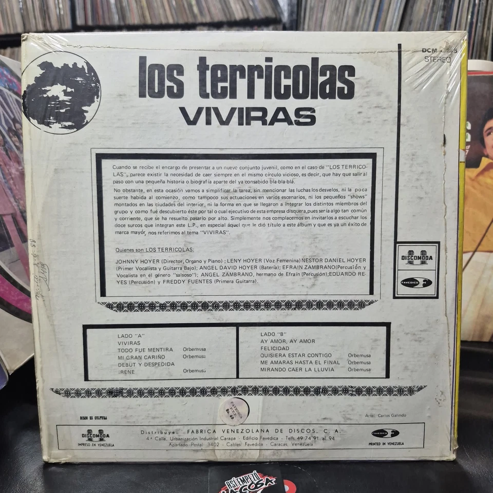 Los Terricolas – Vivirás - Latin, Rock, Psychedelic, Ballad, Venezuela, 1972 - Image 2 of 4