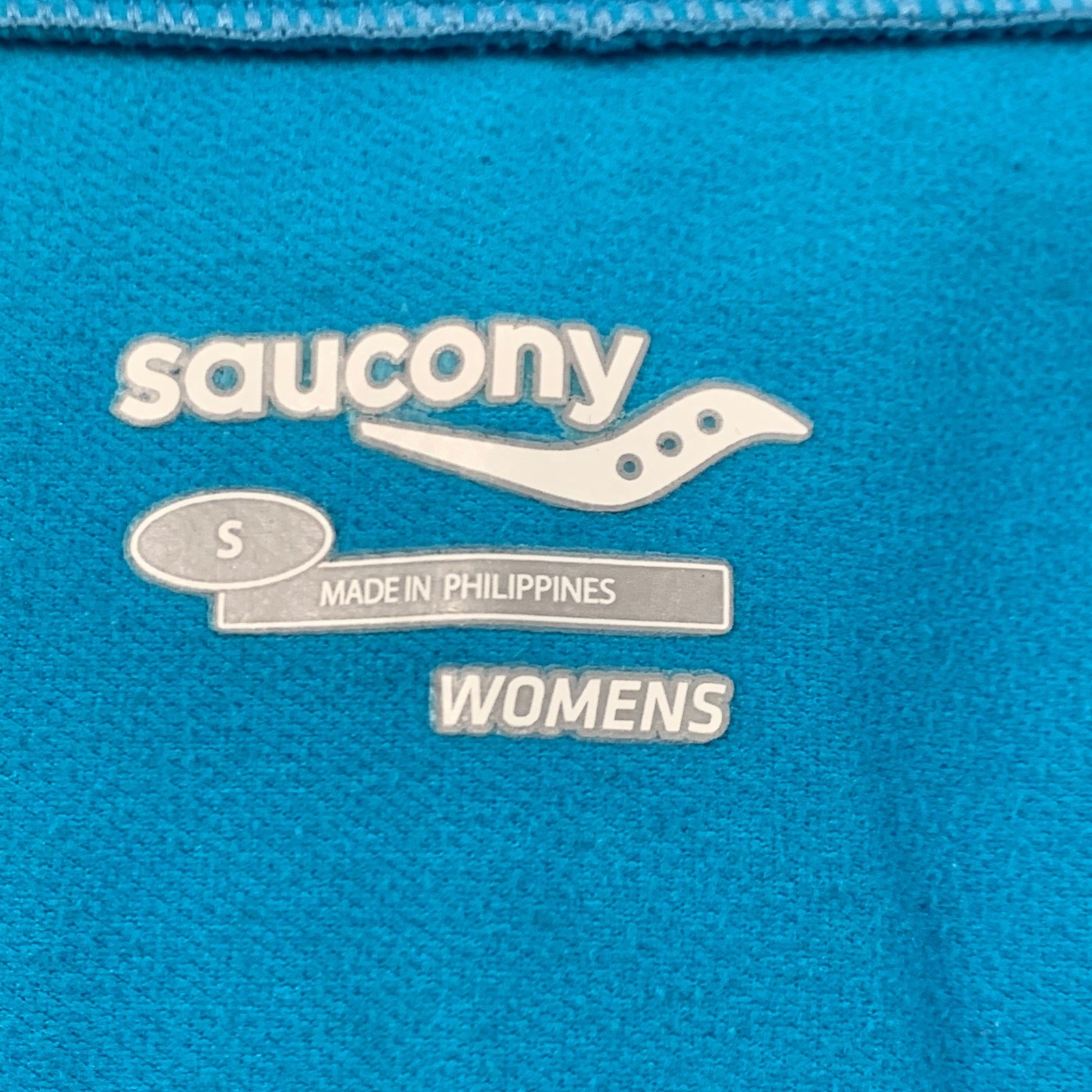 Saucony Women's Size S Running Activewear 1/4 Zip Pullover Top Blue Black thumbnail 5