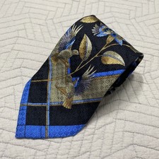 Necktie *39 100% ties Silk Leonard Texture Bird and Flower