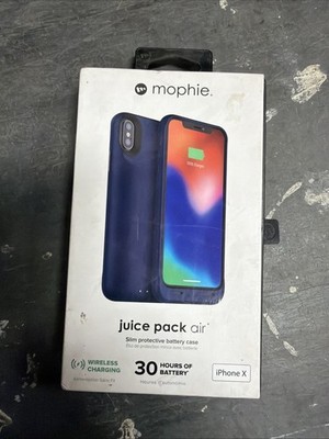 mophie Juice Pack Access Battery Case for Apple iPhone X - Blue