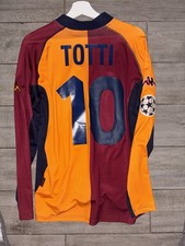 TOTTI 01/02  MATCH WORN/ISSUE ROMA INDOSSATA SHIRT MAGLIA CALCIO FOOTBALL SOCCER