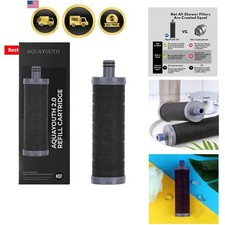 2.0 Carbon Shower Head Filter Removes Chlorine, Heavy Metals, And More Gr...