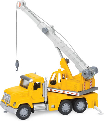 DRIVEN by Battat   Micro Crane Truck   Toy with Lights, Sounds... 