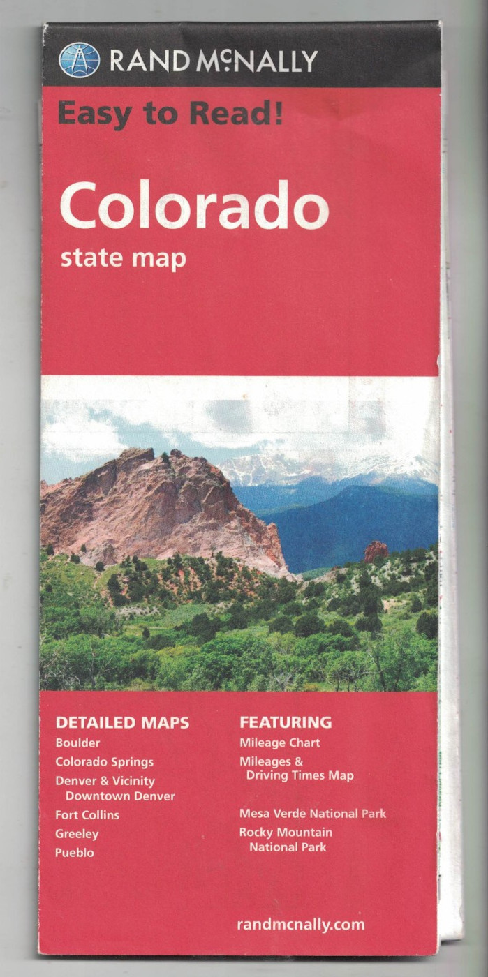 Rand McNally State Map Colorado = Rand Mc Nally, 2010 = minor wear