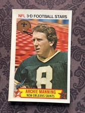 1980 Stop 'n Go NFL 3-D Football Stars - Archie Manning #32