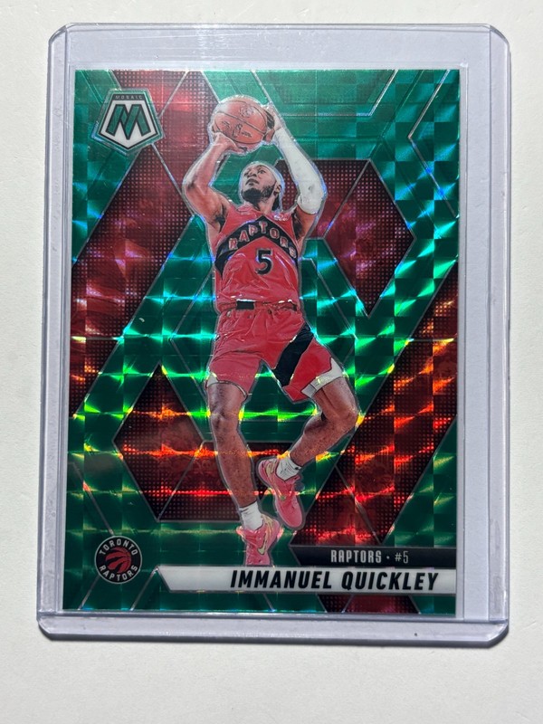 Immanuel Quickley 2024-25 Panini Mosaic Green Mosaic Toronto Raptors