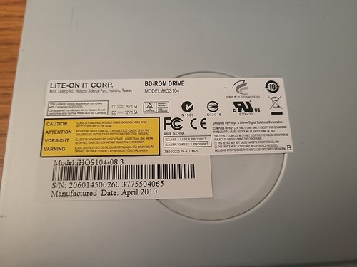 LITE-ON HOS104 BD-ROM/DVD-ROM SATA - Picture 4 of 6