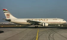 Airbus A300 A-300 Etihad Cargo Desk Wood Airplane New Model Large Scale 1/130