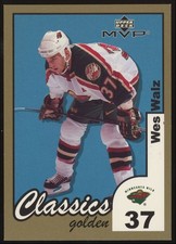 Wes Walz #92 2002-03 Upper Deck MVP Hockey Golden Classics Minnesota Wild /50