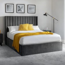 King-size Langham Lift-Up Ottoman Storage Bed - Return Item - Delivery Available